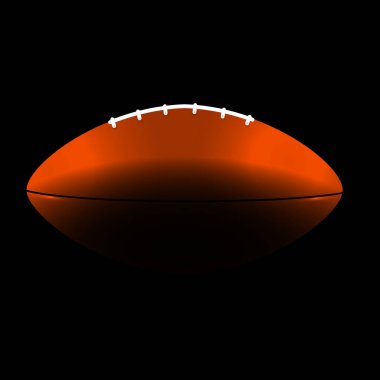 Siyah arka planda Amerikan futbolu. Super Bowl. Vektör illüstrasyonu