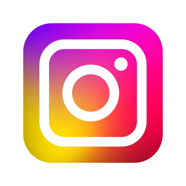 Kyjev Ukrajina Leden 2019 Oblíbená Sociální Média Instagram Icon Instagram — Stockový vektor