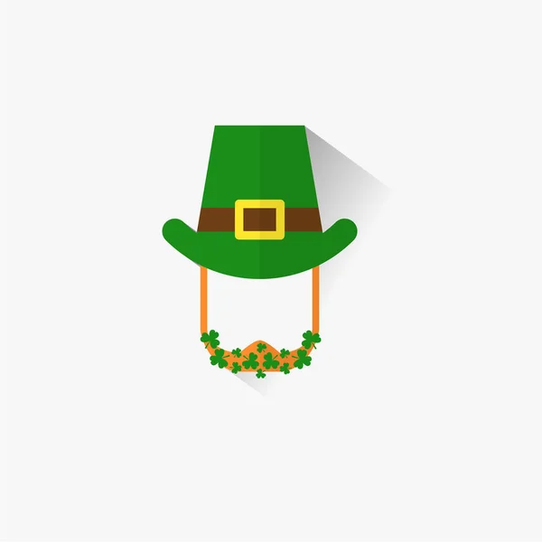 Vektor Moderne Flache Design Ikone Auf Saint Patrick Day Charakter — Stockvektor