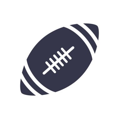 Amerikan futbolu logosunu görmeniz gerekir. Basit rugby topu simgesini