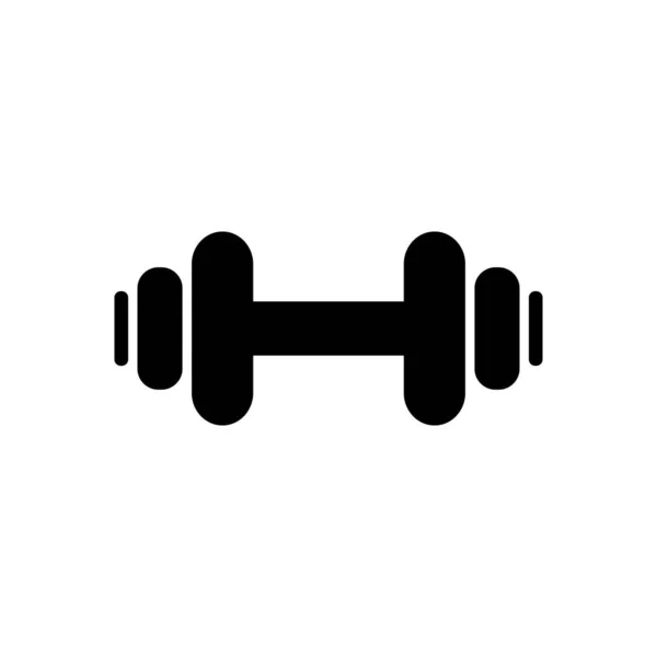 Icono Dumbbells Concepto Gimnasio Ilustración Vectorial Campanas — Archivo Imágenes Vectoriales