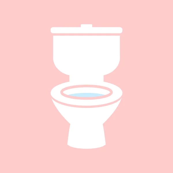 Toilettenvektorsymbol Sanitär Clipart Isoliert Auf Weißem Hintergrund — Stockvektor