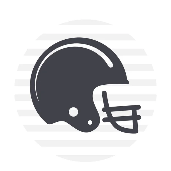 Helmets Football Team Helmet Outline White Background — Stock Vector
