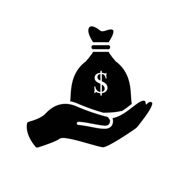 Ikona Gotówki Dolarach Kasa Płatność Pieniężna Znak Dolara — Wektor stockowy