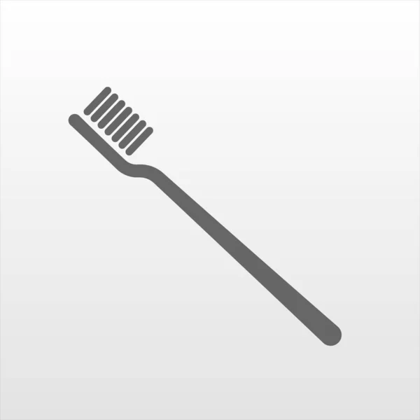 Toothbrush Icon White Background Vector Design — Stock Vector