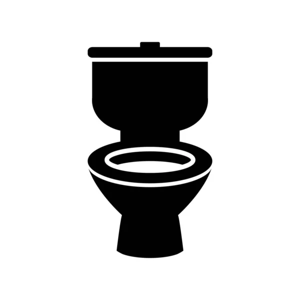 Toilet Vector Icon Plumbing Clipart Isolated White Background — Stock Vector