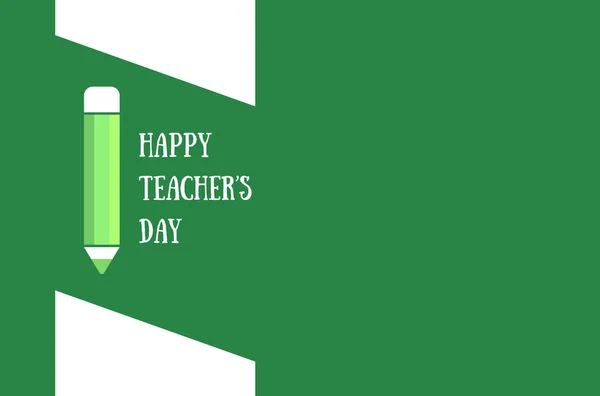 Colorful Lettering Happy Teachers Day. Greeting card