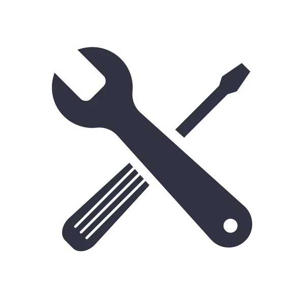 Service Tools Icon Vector Pictogram Style Flat Bicolor Symbol Soft — Stock Vector
