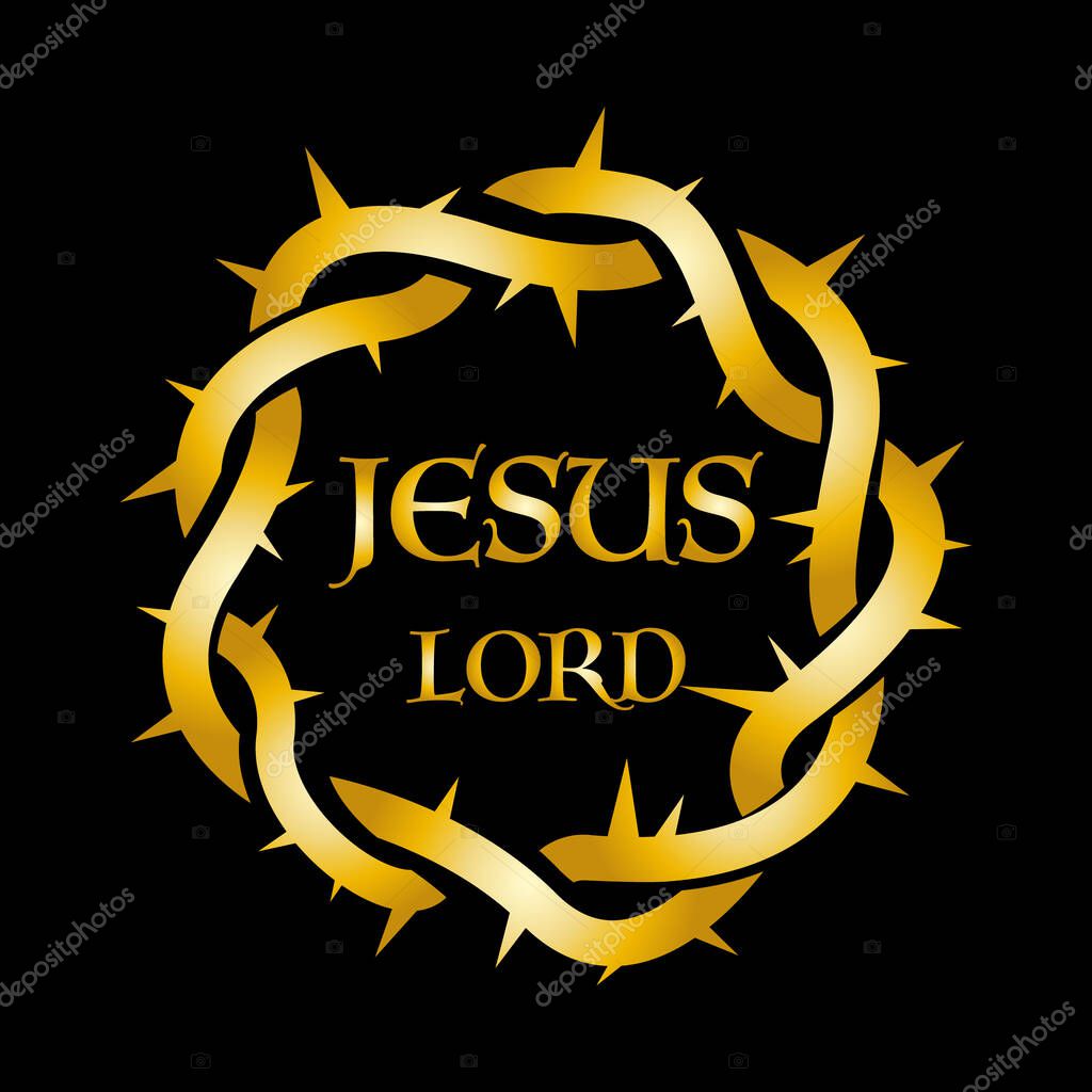 Bible lettering. Christian art. At the name of Jesus every knee will bow