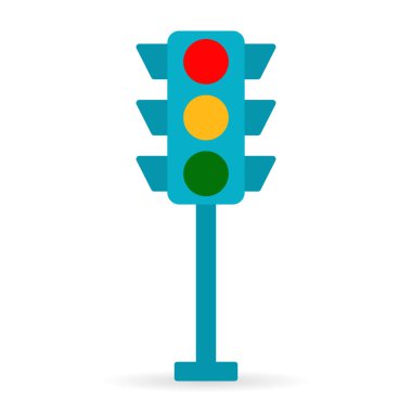 Tipik yatay trafik sinyallerini tasvir eden simgeler