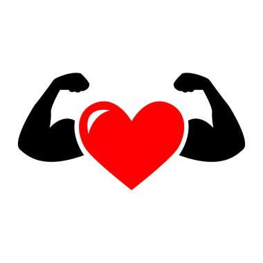 Güçlü sağlıklı mutlu insan kalbi