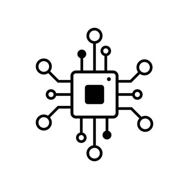 Çip izole en az simgesi.