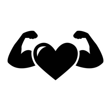 Kalp şeklindeki kaslı kol.