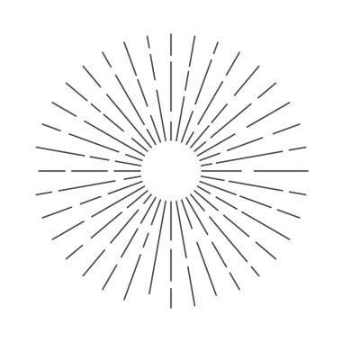 Güneş patlaması Güneş Işını Vektörü