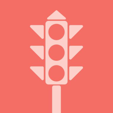 trafik ışığı simgesi.