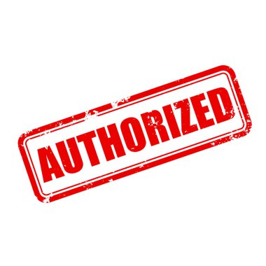 Grunge kırmızı onaylı damga