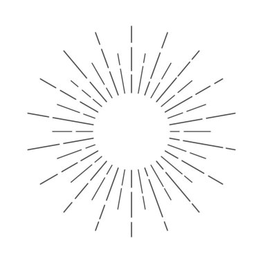 Güneş patlaması Güneş Işını Vektörü