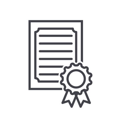 vektör sertifika simge.