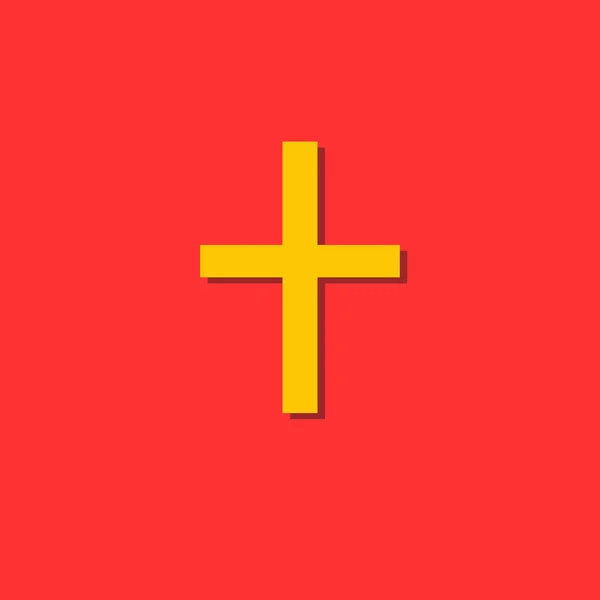 Simbolo icona croce sullo sfondo . — Vettoriale Stock