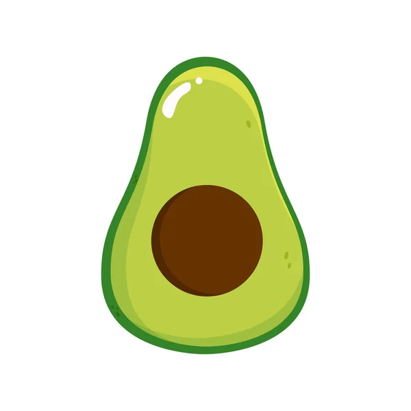Modello logo frutta avocado . — Vettoriale Stock