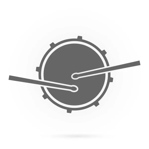 Snare drum pictogram — Stockvector