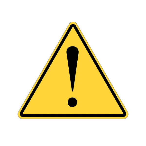 Simple Yellow Warning mark — Stock Vector