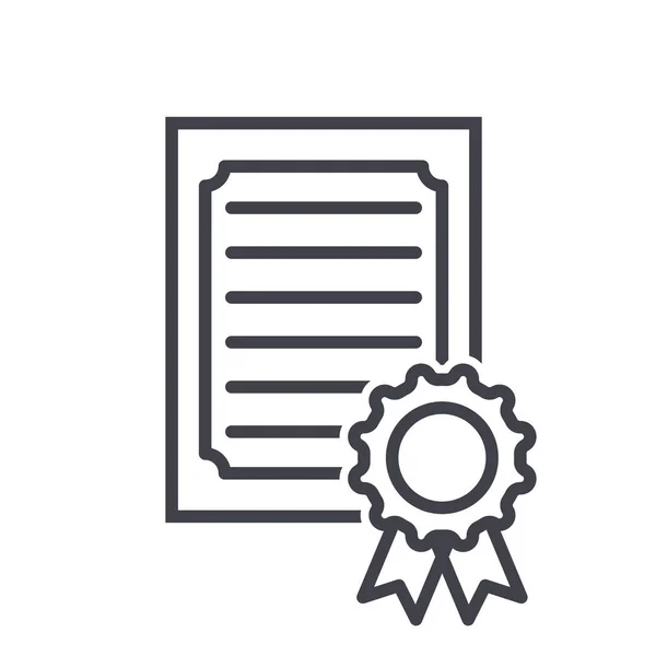 Vector certificate icon. — Stock Vector