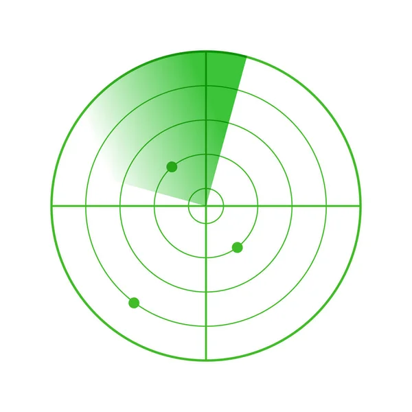 Icono abstracto radar — Archivo Imágenes Vectoriales