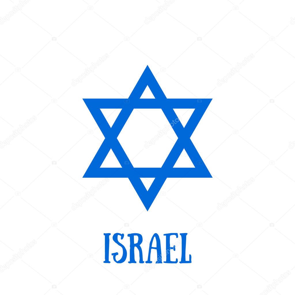 Independence Day icon with star of david
