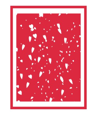 Güzel Konfeti Kalpleri Arkaplanda Düşüyor