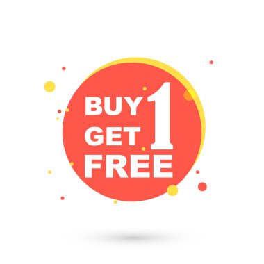 1 alana 1 bedava, vektör illüstrasyonu