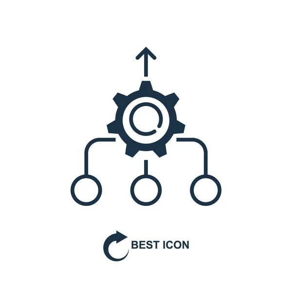 Konszolidációs ikon vonalstílusban, vektor illusztráció — Stock Vector