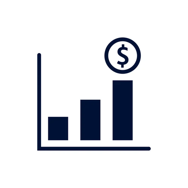 Symbol des Finanzwachstums. Vektorillustration. — Stockvektor