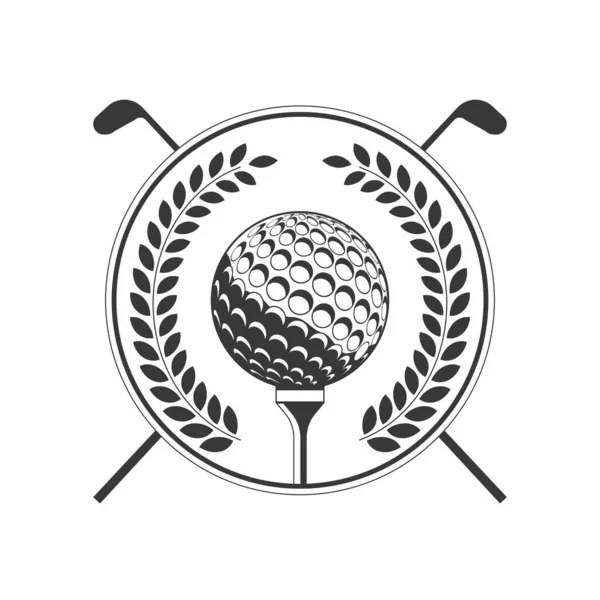 Vector Golf Club Logo Auf Weißem Hintergrund Etikett Golfclub — Stockvektor