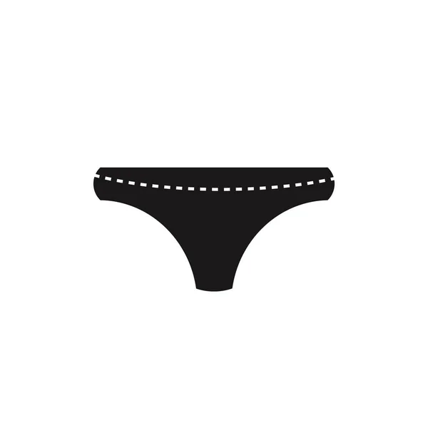 Underwear Icon White Background Image Design — Stock Vector