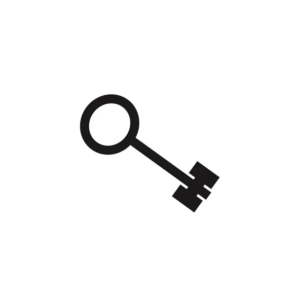 Kulcs Ikon Fehér Szimbólum Design Sablon Vektor — Stock Vector