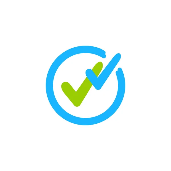 Accept Okey Symbol Approvement Vector Icon White — Stock Vector