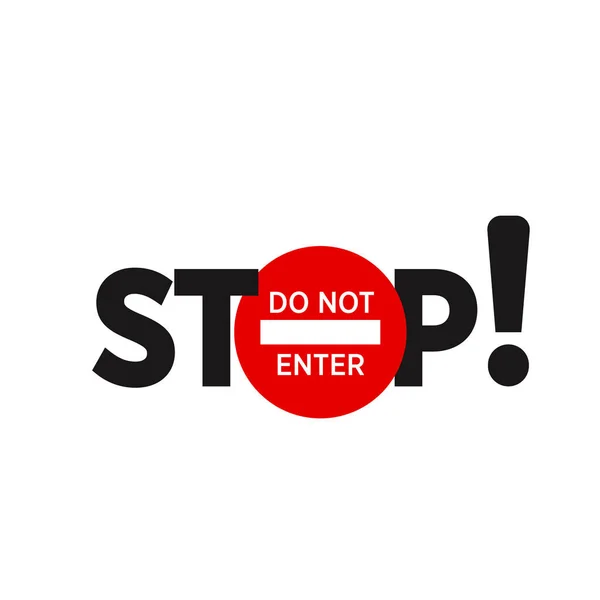 Zastavit Zastavte Povolenou Oblast Nevstupujte Výstražné Znamení Vektorová Pozornost Zakázána — Stockový vektor