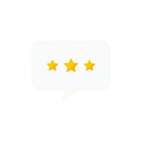 Talk Bubble Speech Star Icon White Vector — Stock Vector