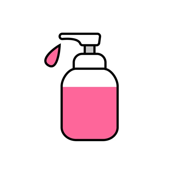 防腐ベクトルアイコン 衛生ウイルスハンドケア 手洗い 抗菌石鹸 — ストックベクタ