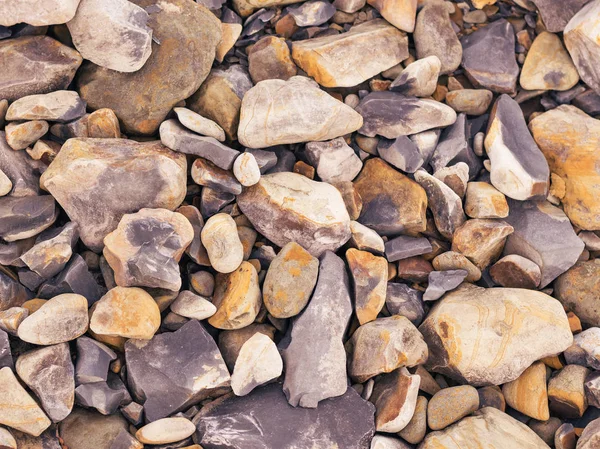 Background of colored stones on the river Bank.