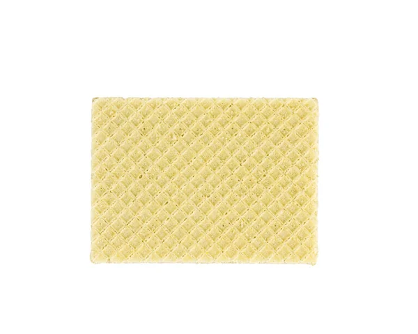 The surface texture of waffles isolated on a white background. — 스톡 사진