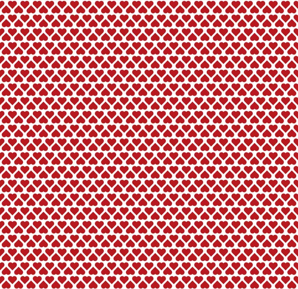 stock vector Seamless pattern consisting of small red hearts