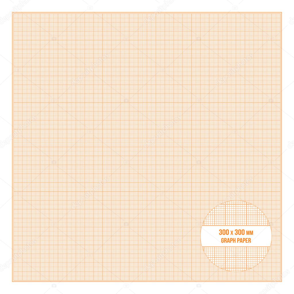 vector printable metric graph paper 30x30 cm size stock