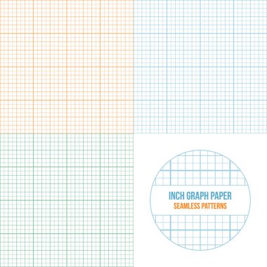 Vektör grafik kağıdı Dikişsiz desen set
