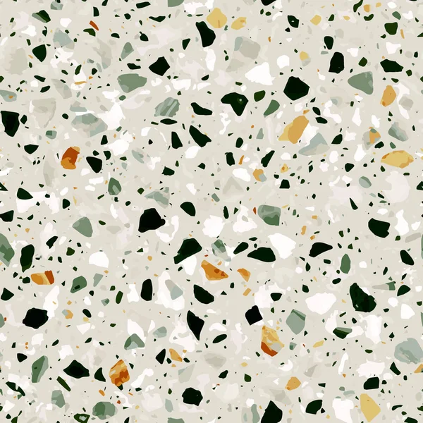 Terrazzo vloeren vector naadloze patroon — Stockvector