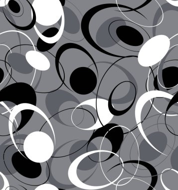 Gri tonlarda kumaş baskısı için kusursuz dokular. Vektör grafikleri.