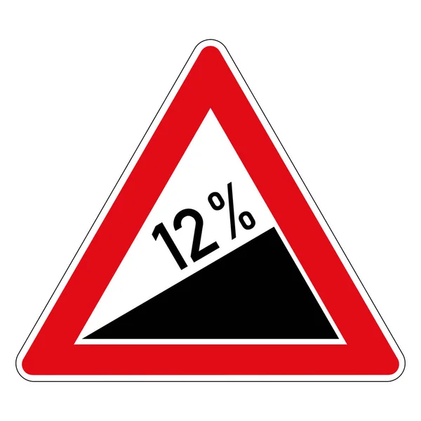 Yüksel. Yükseliş. Almanya 'nın yol işareti. Vektör grafikleri.