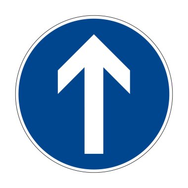 - İşte burada. Çökme. Almanya 'nın yol işareti. Avrupa. Vektör grafikleri.