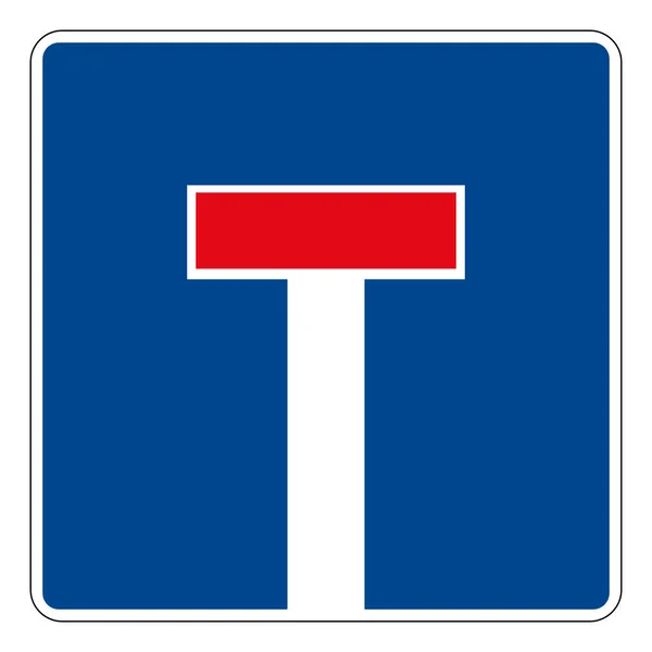 Çıkmaz sokak. Almanya 'nın yol işareti. Avrupa. Vektör grafikleri.